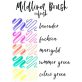   Zebra Mildliner Brush Refresh 5db-os kettős végű ecset marker