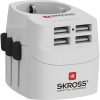 Skross PROLIGHTUSB-4XA 4xUSB töltő bemenettel földelt világutazó adapter