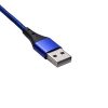 Akyga AK-USB-42 1m USB - Type C kék mágneses adat- és töltőkábel