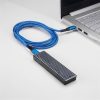 Akyga AK-USB-36 0,5m Type C - Type C kék fonott adat- és töltőkábel