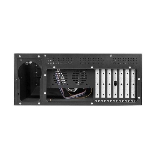 Lanberg SC01-4504-08B 19" 4U SZÉL:430mm MÉLY:450mm MAG:177mm táp nélküli rack szerver ház