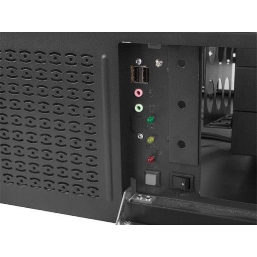 Lanberg SC01-4504-08B 19" 4U SZÉL:430mm MÉLY:450mm MAG:177mm táp nélküli rack szerver ház