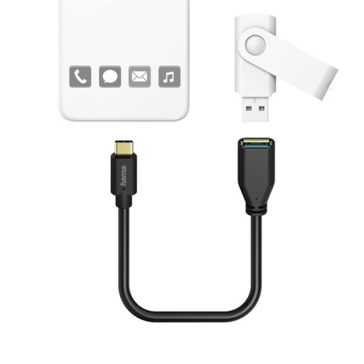 Hama 201605 FIC E3 USB Type-C OTG 0,15 m adapter