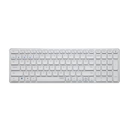   Rapoo 00217473 E9700M Bluetooth (3.0+4.0) + 2,4GHZ fehér vezeték nélküli billentyűzet