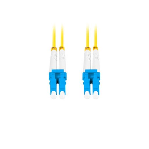 Lanberg FO-LULU-SD11-0020-YE duplex optikai patch kábel 4xLC/UPC csatlakozóval, duplex 9/125 LSZH, 2m