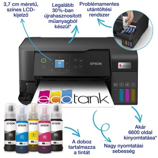 Epson Ecotank L3560 színes tintasugaras multifunkciós nyomtató