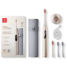   Oclean X Pro Digital Set szónikus arany elektromos okos fogkefe szett