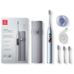   Oclean X Pro Digital Set szónikus ezüst elektromos okos fogkefe szett