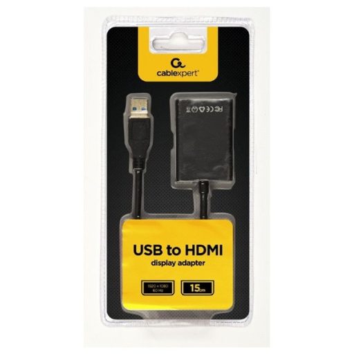 Gembird A-USB3-HDMI-02 USB - HDMI fekete adapter