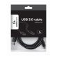   Gembird CCP-USB2-AMCM-10 3m USB A apa - USB C apa fekete kábel
