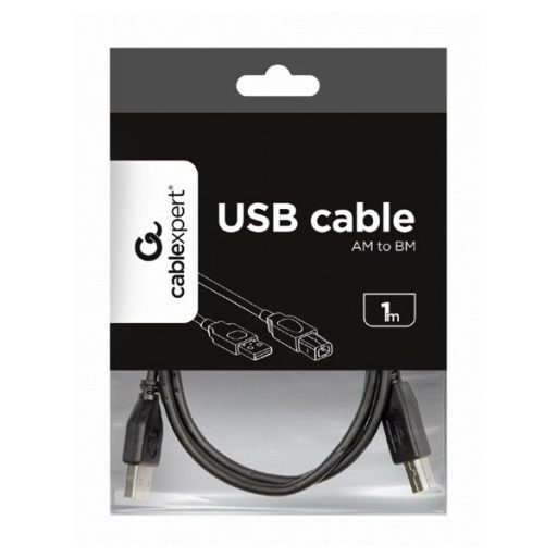 Gembird CCP-USB2-AMCM-1M 1m USB A apa - USB C apa fekete kábel
