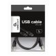 Gembird CCP-USB2-AMCM-1M 1m USB A apa - USB C apa fekete kábel