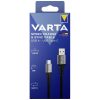 Varta 57935101111 2m 60W USB A-USB C adat- és töltőkábel