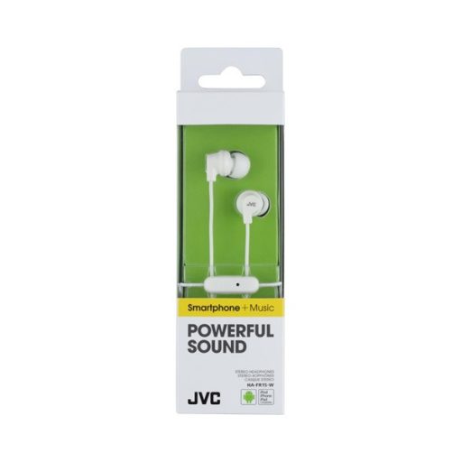 JVC HA-FR15W mikrofonos jack fehér fülhallgató