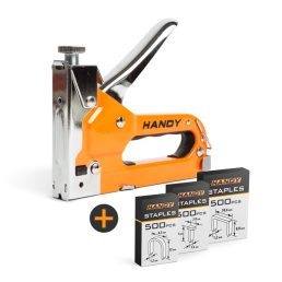   Handy 10442 tűzőgép + kiszedő eszköz + 3 féle kapocs kézi tűzőkapocs szett