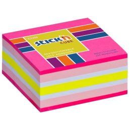   Stick'N 51x51 mm 250 lap neon pink mix öntapadó kockatömb