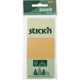   Stick'N 38x51 mm 3x100 lap (3 tömb/csomag) vegyes pasztell színek öntapadó jegyzettömb