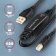   Axagon ADR-215B 15m USB 2.0 A apa - USB B apa aktív repeater kábel