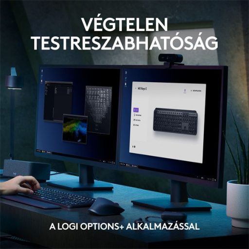 Logitech MX Keys S US fekete billentyűzet