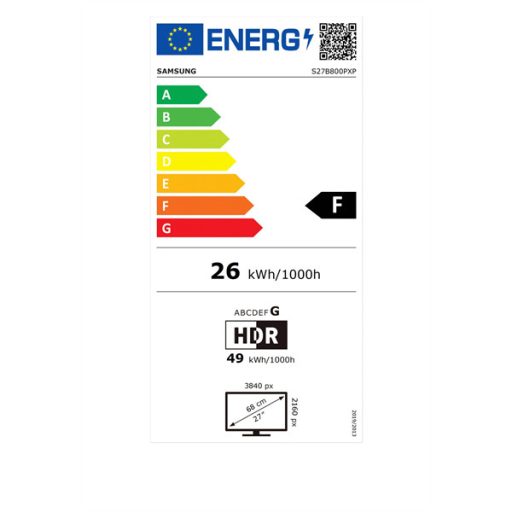 Samsung 27" LS27B800PXPXEN UHD HDMI/DP monitor