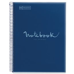   Miquelrius Emotions A5 PP 120 lapos s.kék kockás spirálfüzet