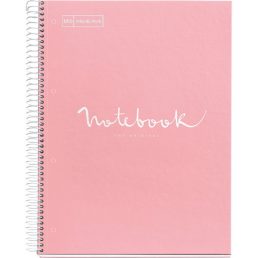   Miquelrius Emotions A4 PP 5x24 lapos pink vonalas spirálfüzet