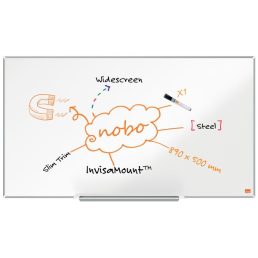   Nobo Impression Pro 89x50cm széles képarányú acél mágneses fehértábla