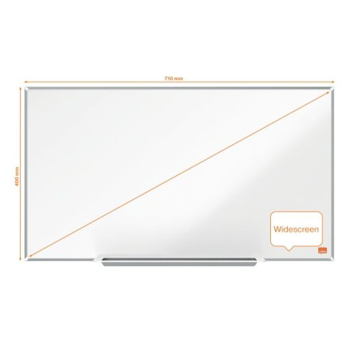 Nobo Impression Pro 71x40cm széles képarányú acél mágneses fehértábla