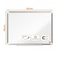   Nobo Premium Plus 60x45cm zománcozott mágneses fehértábla