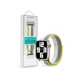   Devia ST364747 Apple Watch 42/44/45/49mm fehér/szürke szövet sport szíj