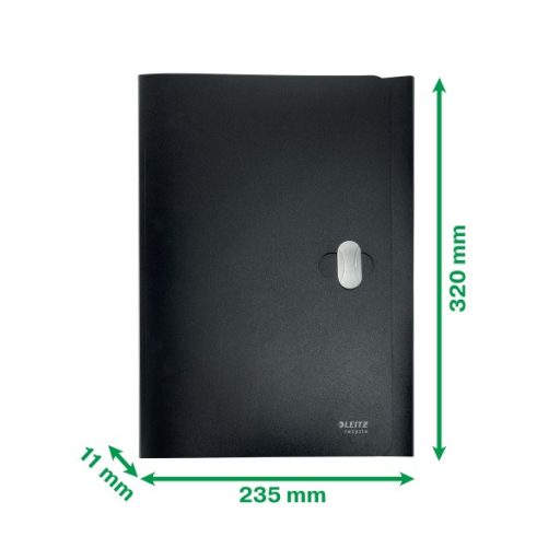 Leitz Recycle A4 PP fekete 3-pólyás mappa