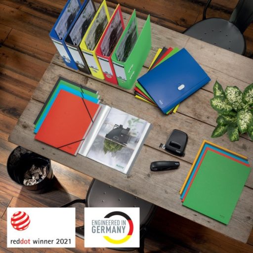 Leitz Recycle A4 karton zöld 3-pólyás mappa