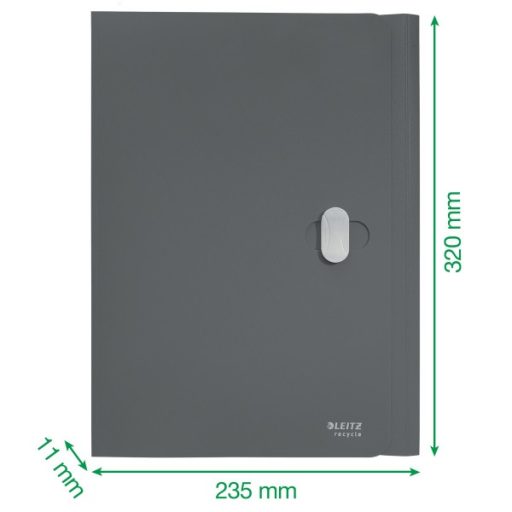 Leitz Recycle A4 PP piros 3-pólyás mappa