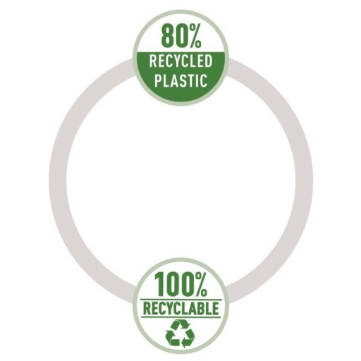 Leitz Recycle A4 PP piros irattartó tasak