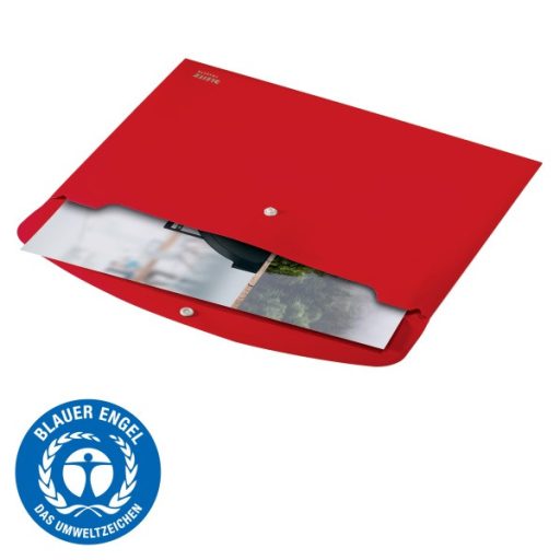 Leitz Recycle A4 PP piros irattartó tasak