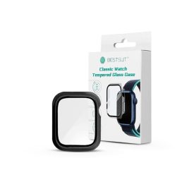   Haffner PT-6556 Apple Watch 7/Series 8 (41mm) fekete védőtok beépített edzett üveggel