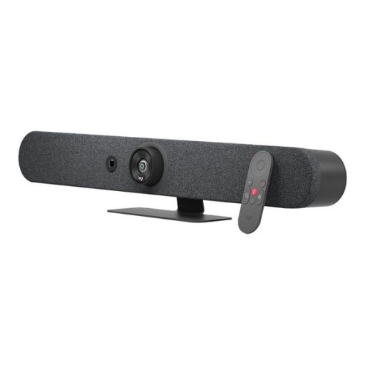 Logitech Rally Bar Mini (3840x2160 képpont, 90°-os látótér, mikrofon, Ultra HD) grafitszürke webkamera