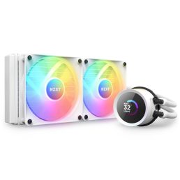   NZXT Kraken 240 240mm  2x120mm AIO RGB LCD fehér vízhűtéses processzor hűtő