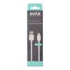 AVAX CB103W PURE 1m 2,1A USB A-Type-C fehér adat- és töltőkábel