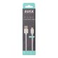   AVAX CB103W PURE 1m 2,1A USB A-Type-C fehér adat- és töltőkábel