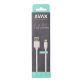   AVAX CB104W PURE 1m 2,1A USB A-Lightning fehér adat- és töltőkábel