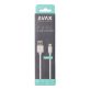   AVAX CB124W PURE 2m 2,1A USB A-Lightning fehér adat- és töltőkábel