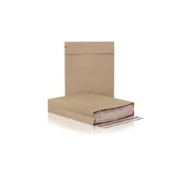   Bong E-Green L 400x570x100+95mm 100db kraft csomagküldő tasak