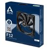 Arctic F12 120mm fekete ventilátor