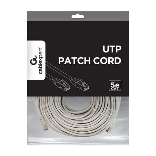 Gembird PP12-50M 50m RJ45 CAT5e UTP - RJ45 CAT5e UTP M/M szürke patch kábel