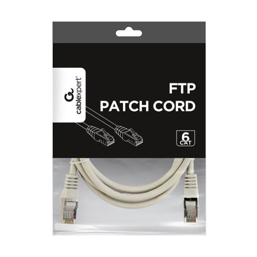 Gembird PP6-15M 15m RJ45 CAT6 FTP - RJ45 CAT6 FTP M/M szürke patch kábel