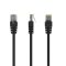 Gembird PP12-3M/BK 3m RJ45 CAT5e UTP M/M fekete kábel