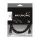 Gembird PP12-3M/BK 3m RJ45 CAT5e UTP M/M fekete kábel