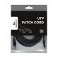 Gembird PP12-5M/BK 5m RJ45 CAT5e UTP M/M fekete kábel