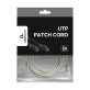 Gembird PP12-7.5M 7,5m RJ45 CAT5e UTP M/M szürke patch kábel